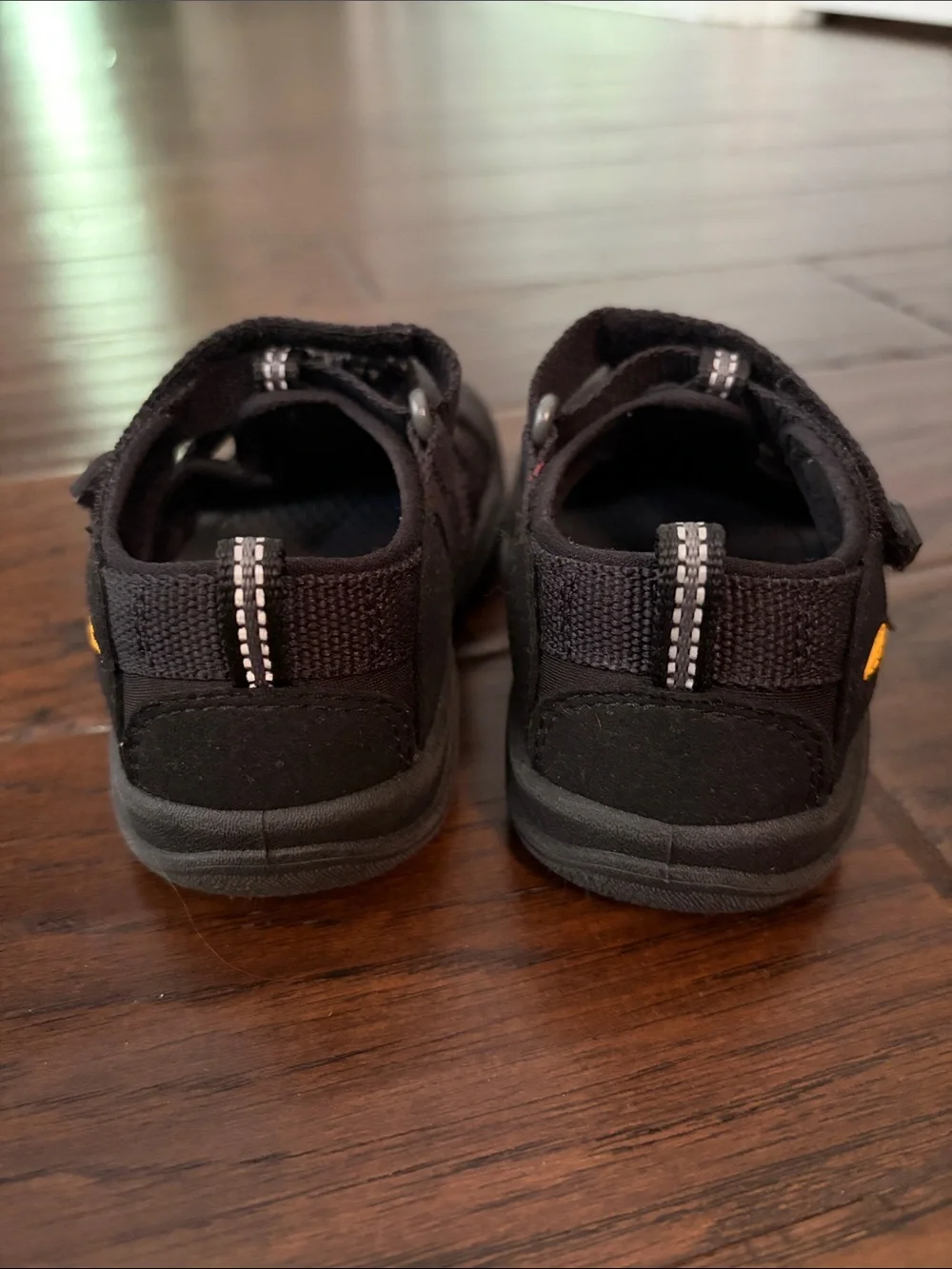 Keen Kids Black and Orange Closed-Toe Sandals